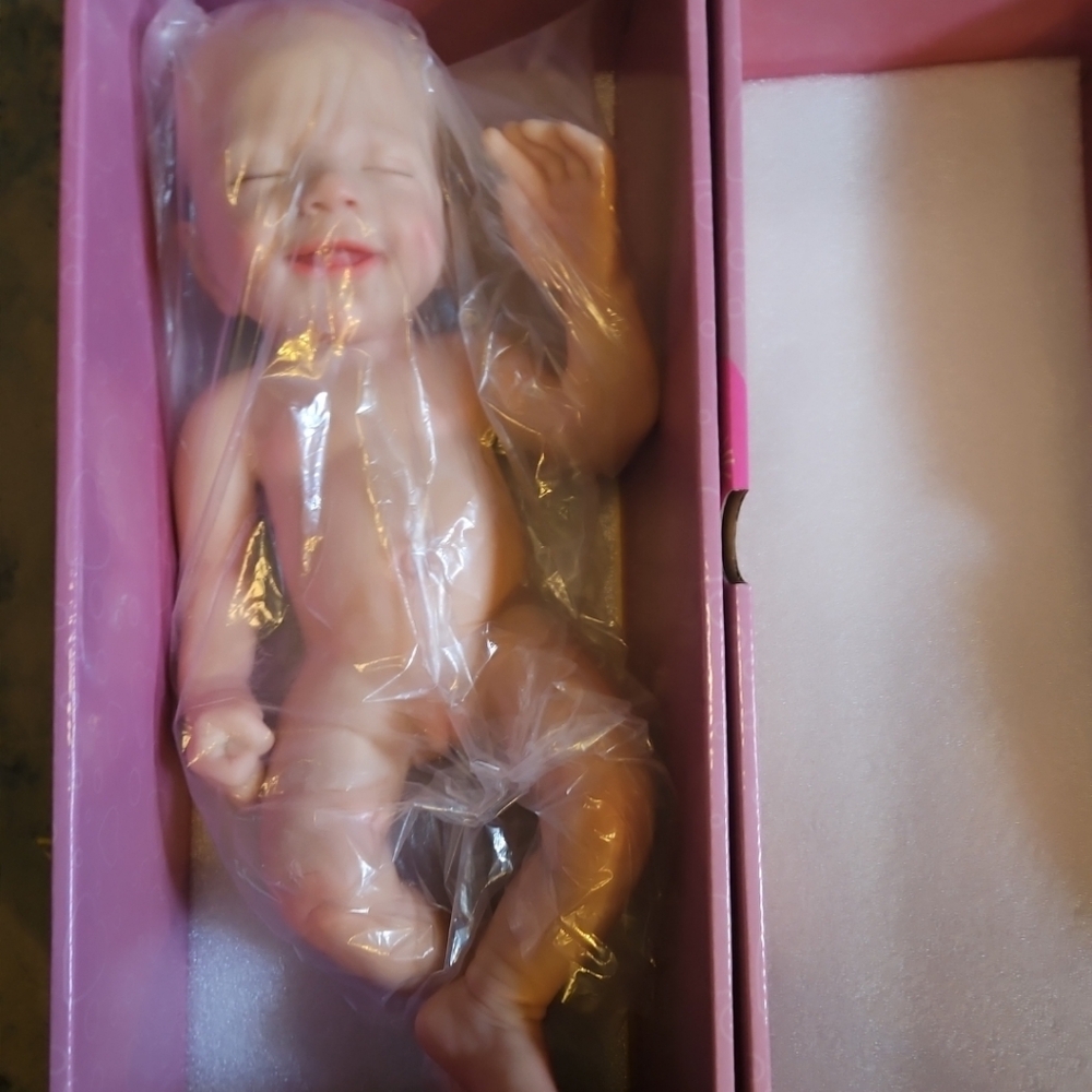 NWOT Littlers Love Realistic 16" Newborn Silicone Baby GIRL Doll 4.4 lbs, 3DPINK